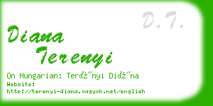 diana terenyi business card